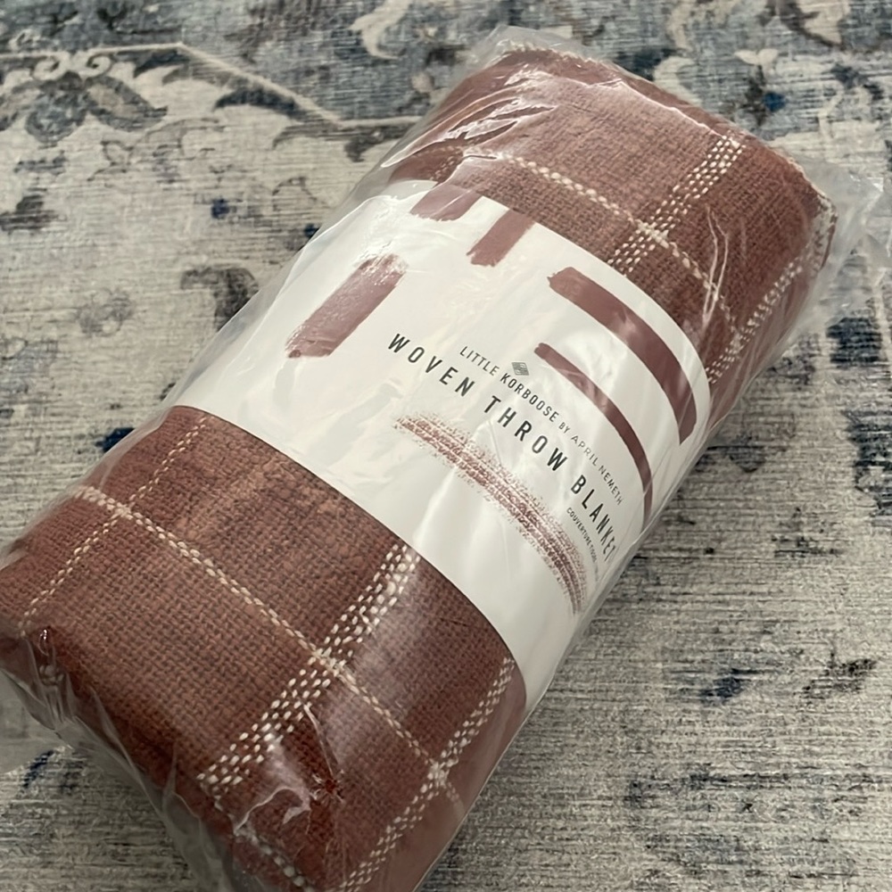 Woven Throw Blanket 50” x 60”
